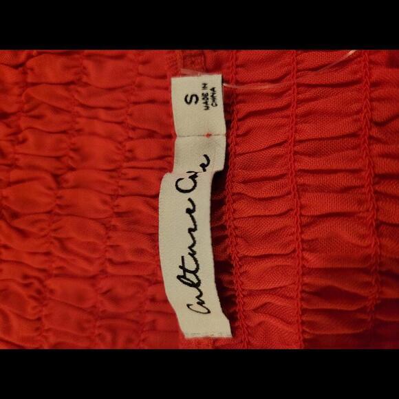 NWT Culture Code red tiered midi dress - Picture 4 of 5